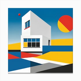 House Bauhaus Art Canvas Print