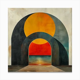 Archway To The Sun 1 - city wall art, colorful wall art, home decor, minimal art, modern wall art, wall art, wall decoration, wall print colourful wall art, decor wall art, digital art, digital art download, interior wall art, downloadable art, eclectic wall, fantasy wall art, home decoration, home decor wall, printable art, printable wall art, wall art prints, artistic expression, contemporary, modern art print, Canvas Print
