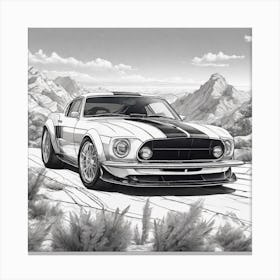 Ford Mustang 3 Canvas Print
