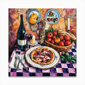 Osteria Del Vigneto Trattoria Italian Food Kitchen Canvas Print