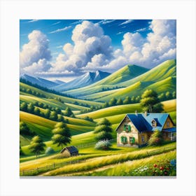 Spring Hills Canvas Print