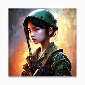 Vietcong Girl Canvas Print