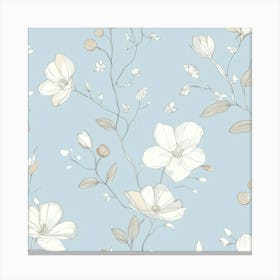 Floral Wallpaper Canvas Print