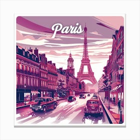 Paris Cityscape 2 Canvas Print