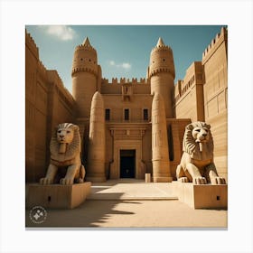 Egyptian Ruins Canvas Print