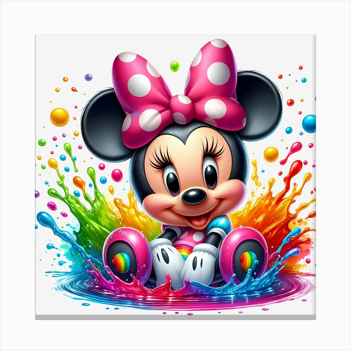 Minnie Mouse 2 Canvas Print by Aloke Design