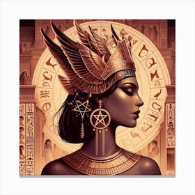 Egyptian Goddess 5 Canvas Print