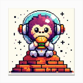 Pixel Art 3 Canvas Print