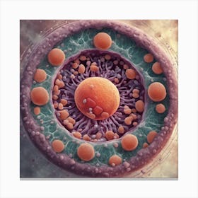 358849 A High Resolution Image Of An Animal Cell With All Xl 1024 V1 0 Canvas Print