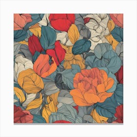 Seamless Floral Pattern Canvas Print