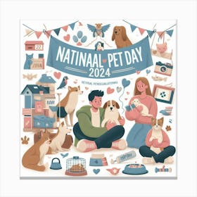 Natana Pet Day Canvas Print