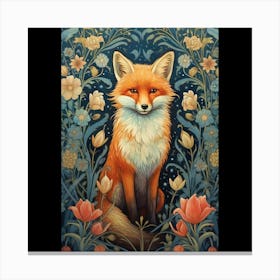 Fox In The Forest Canvas Print