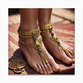 Egyptian Bare Feet Canvas Print