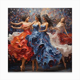 Three Dancers Canvas Print