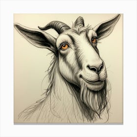 Goat Head 23 Canvas Print