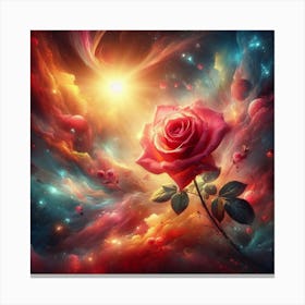 Rose In The Sky Canvas Print
