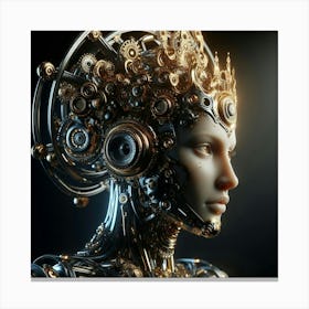 Futuristic Woman 12 Canvas Print