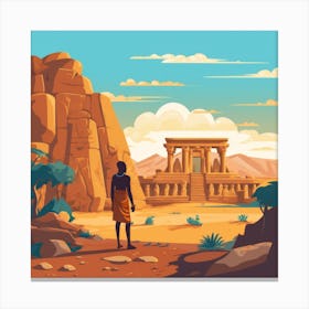 Egyptian Landscape Canvas Print