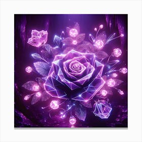 Purple Roses Canvas Print