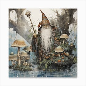Wizard In The Forest Canvas Print