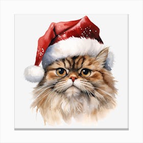 Santa Cat 2 Canvas Print