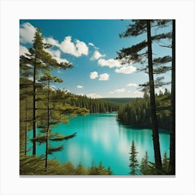 Blue Lake 10 Canvas Print