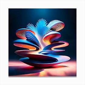 Abstract Book Sculpture Canvas Print