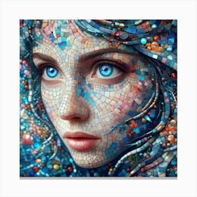 Mosaic Girl 2 Canvas Print