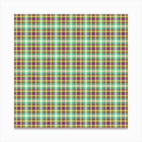 Plaid Fabric 213 Canvas Print