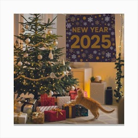 A Photo Of A Decorated Christmas Tree Wi Oavm5tfgslsv4 Oa5tvlgg Qyfgbbnmr02nzsmm85wb0a Canvas Print