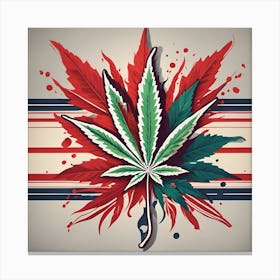 Marijuana Leaf Canvas Print