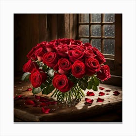 Red Roses 10 Canvas Print