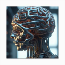 Cyborg Brain 28 Canvas Print