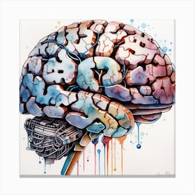 Brain - Print 1 Canvas Print