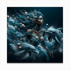 Mermaid Canvas Print