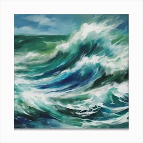 Ocean Waves 1 Canvas Print