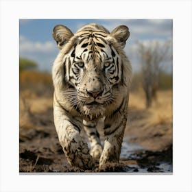 White Tiger Canvas Print