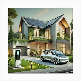 Bmw I3 Charging Station Canvas Print