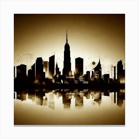 New York City Skyline 53 Canvas Print