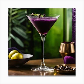 Purple Martini Canvas Print