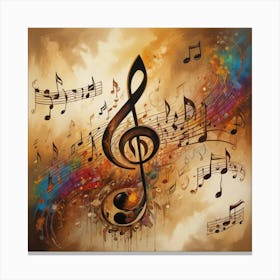 Music Notes 3 Canvas Print