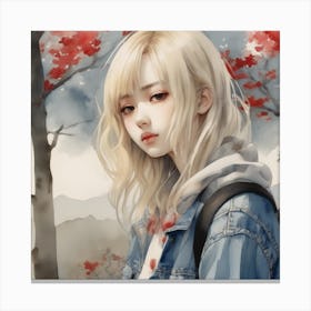 Asian Girl 11 Canvas Print