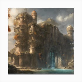 Fantasy Castle 81 Canvas Print