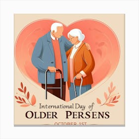 International Day Of Older Persons Canvas Print