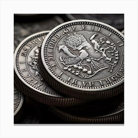 British Coins 1 Canvas Print