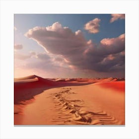 Desert Landscape - Desert Stock Videos & Royalty-Free Footage Canvas Print