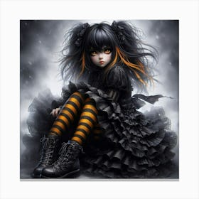 Gothic Girl Canvas Print