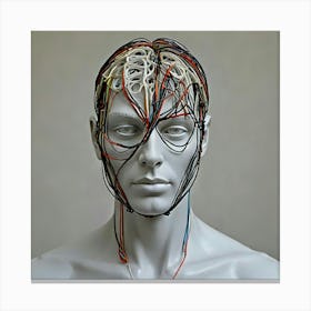 Wired Head Canvas Print