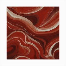 Red Swirls 1 Canvas Print