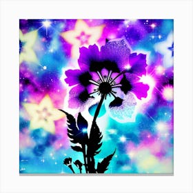 Flower In Space 20 Canvas Print